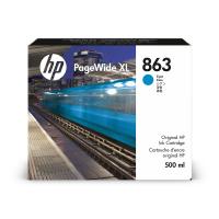 Струйный картридж голубой HP 863 для PageWide XL, 500 мл, F9K40A
