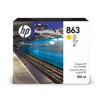 Струйный картридж желтый HP 863 для PageWide XL, 500 мл, F9K39A